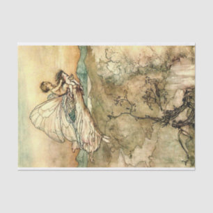 Arthur Rackham Illustration Mittsommernacht Traum Seidenpapier