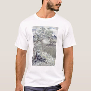 Arthur Rackham  Izaak Walton, der gegen ein F T-Shirt
