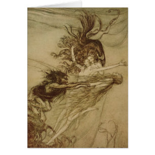 Arthur Rackham   le Rhinemaidens taquinant