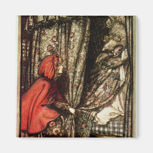Arthur Rackham Little Red Riding Hood Magnet (Vorne)