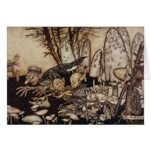 Arthur Rackham Peter Pan dans des jardins de