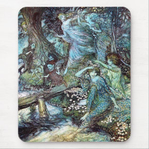 Arthur Rackham, "Wood Nymphs" Mousepad