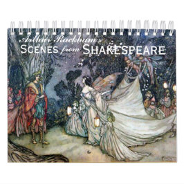 Arthur Rackhams Shakespeare Vintag Art Calendar Kalender
