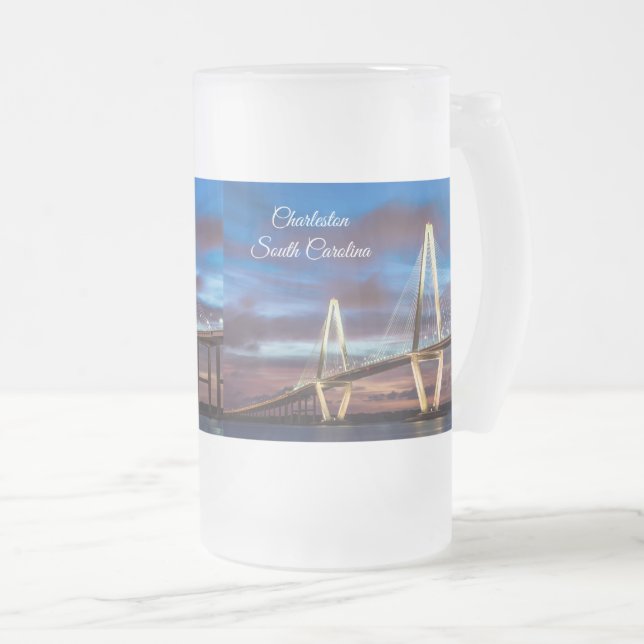 Arthur Ravenel Bridge bei Mattierter Tasse (VorderseiteRechts)