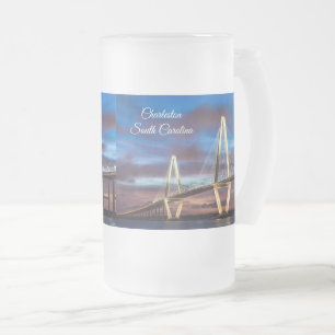 Arthur Ravenel Bridge La Nuit Frosted Mug