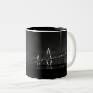 Arthur Ravenel Night Pano Grayscale Tasse