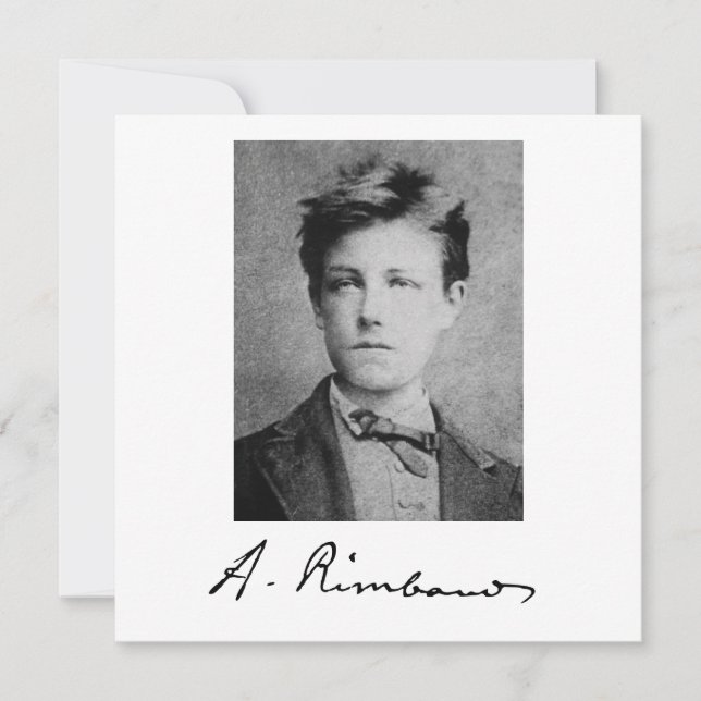 Arthur Rimbaud Karte (Vorderseite)
