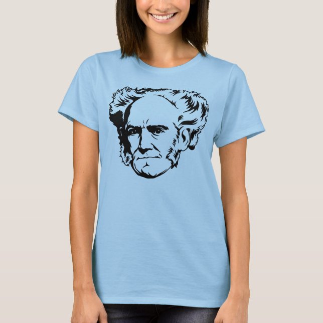 Arthur Schopenhauer-Porträt T-Shirt (Vorderseite)