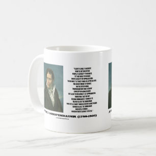 Arthur Schopenhauer Talent gegen Genius Zitat Kaffeetasse