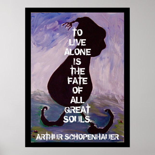 Arthur Schopenhauer - Zitat - Poster (Vorne)