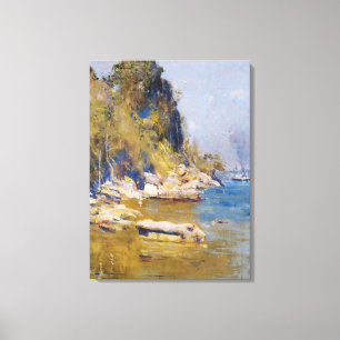Arthur Streeton - Von meinem Lager (Sirius Cove) Leinwanddruck