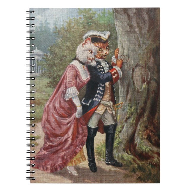 Arthur Thiele Romantic Cats Spiral Notebook Notizblock (Vorderseite)