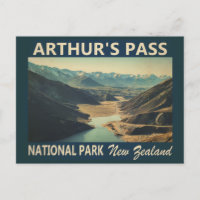 Arthur's Pass Nationalpark Neuseeland Vintag