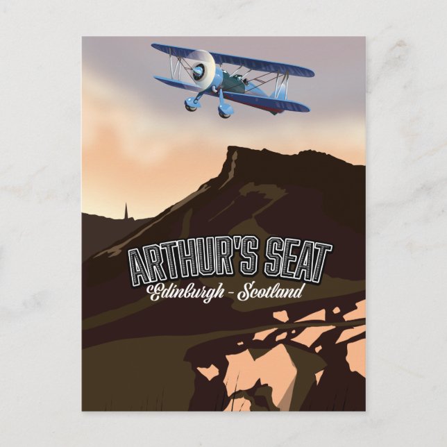 Arthur's Seat Edinburgh Schottland Postkarte (Vorderseite)