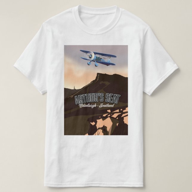 Arthur's Seat Edinburgh Schottland T-Shirt (Design vorne)