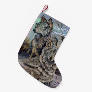 Artic Wolves~ Weihnachtsgrüße Kleine Weihnachten Kleiner Weihnachtsstrumpf