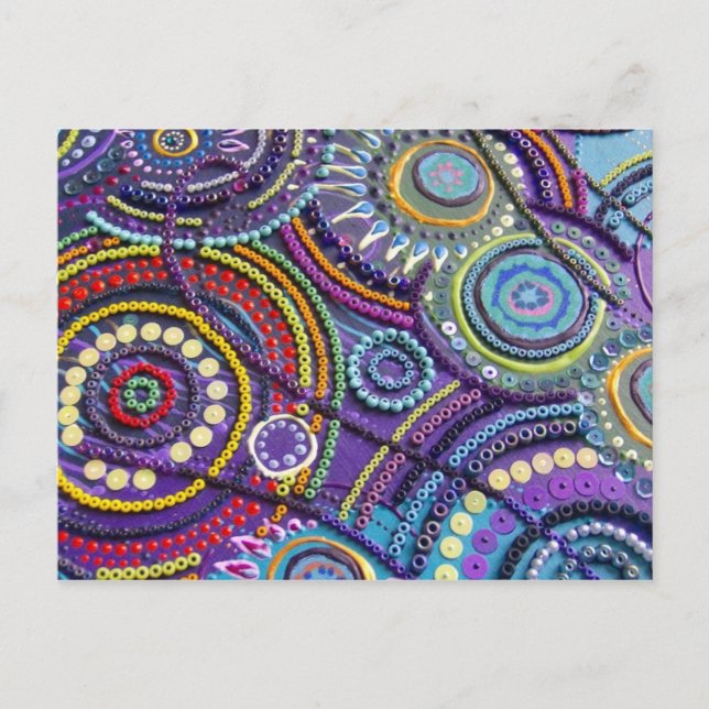 Artichicks art sur carte postale (duo paon) (Devant)