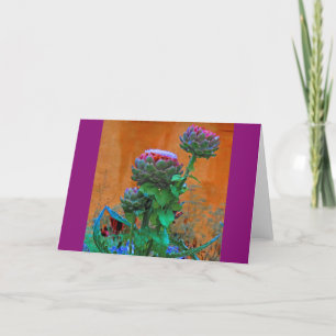 Artichoke Blume Card Karte
