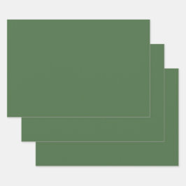 Artichoke grün (Vollfarbe) Geschenkpapier Set