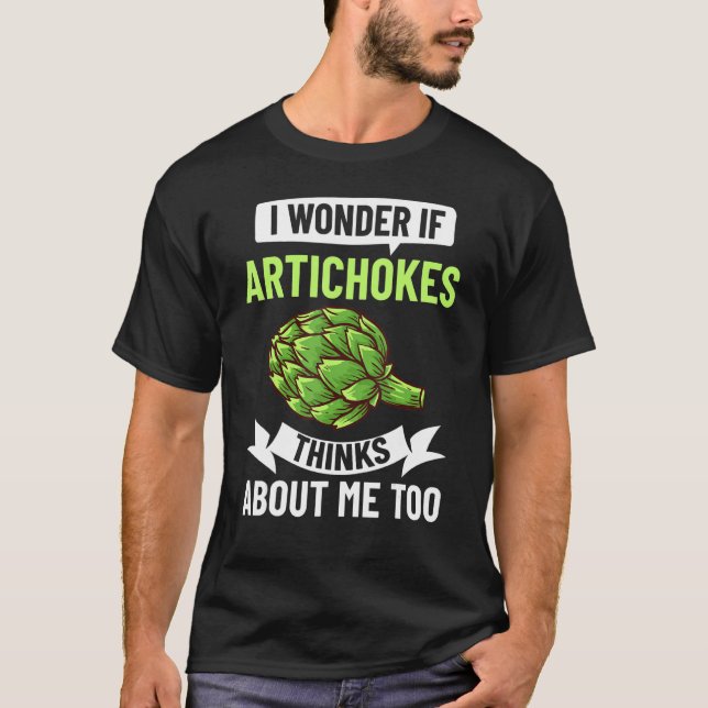 Artichoke Pflanze Rezept Gemüsepflanze Blume Einge T-Shirt (Vorderseite)