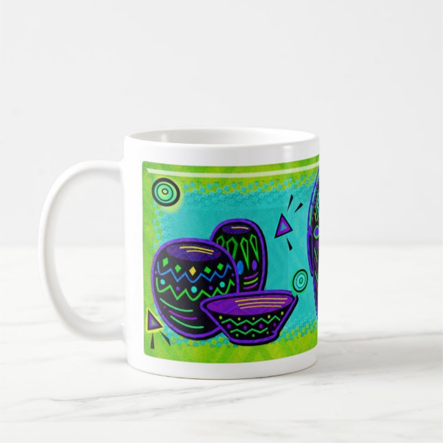 Artifakt African Pop Art Kaffeetasse (Links)