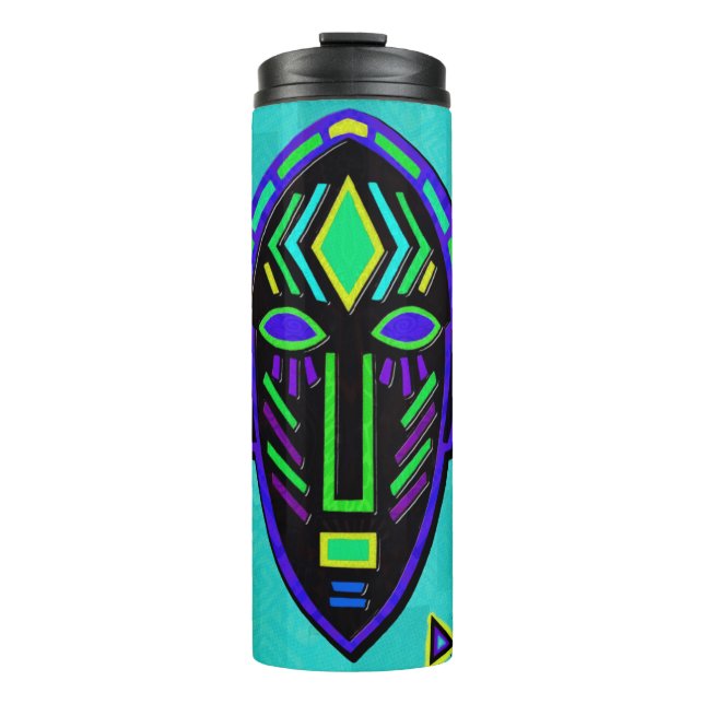Artifakt African Pop Art Thermosbecher (Vorderseite)
