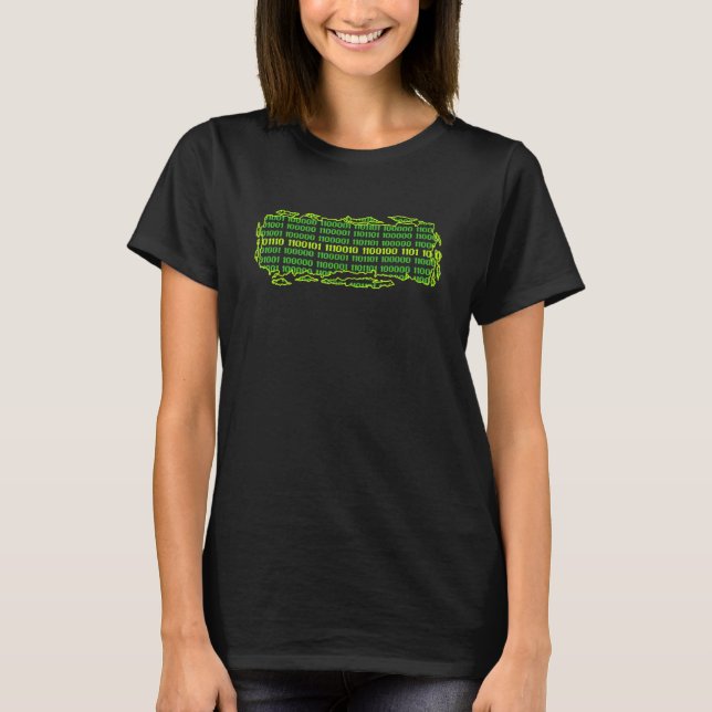 Artificial Binary Coder for Software Developer T-Shirt (Vorderseite)