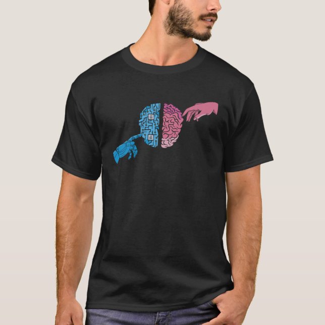 Artificial Intelligence Human Brain Future AI T-Shirt (Vorderseite)