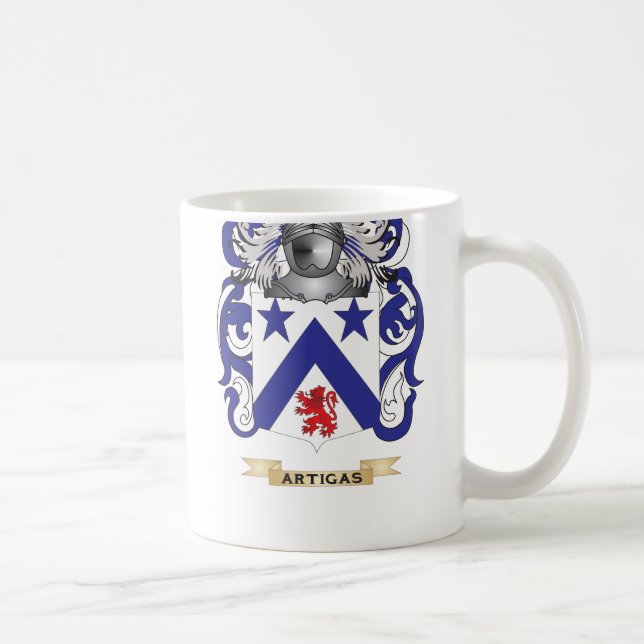 Artigas Wappen (Familienwappen) Kaffeetasse (Rechts)
