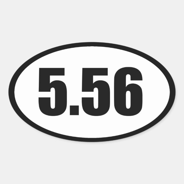 Artikel 15 5,56 ovaler aufkleber (Vorderseite)