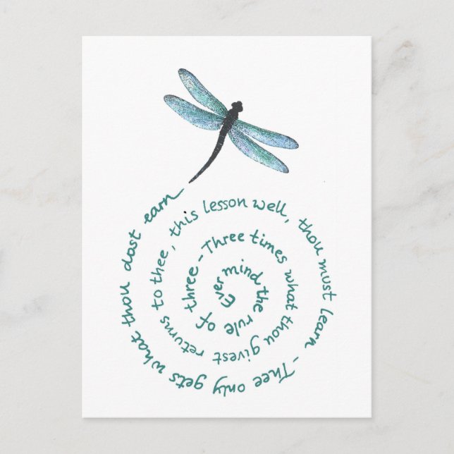 Artikel 3 - Hexengesetz - Rede von Wiccan Postkarte (Vorderseite)