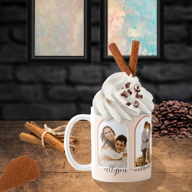Artikel 4 Foto Blush | Terracotta Couple + Name C Kaffeetasse (Von Creator hochgeladen)
