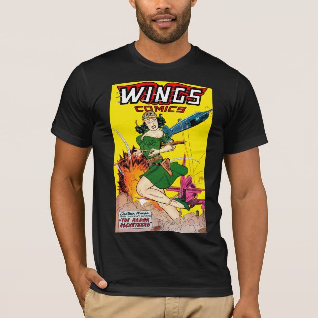 Artikel: Ausgabe Nr. 90 Flügel Comicen T-Shirt (Vorderseite)