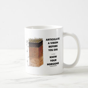 Artikulieren Sie eine Vision, bevor Sie… Horizon Kaffeetasse