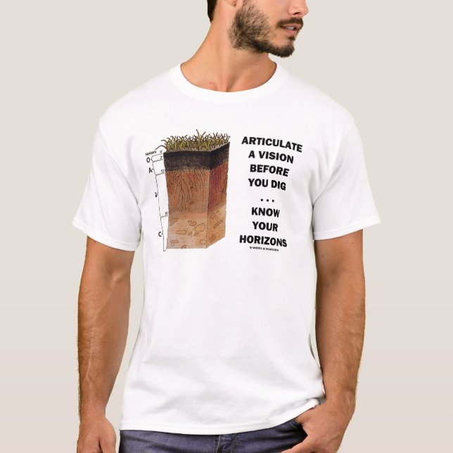Artikulieren Sie eine Vision, bevor Sie… Horizonte T-Shirt (Vorderseite)