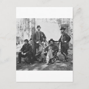 Artillerie Brigade, 3. Korps am Bahnhof Brandy Postkarte