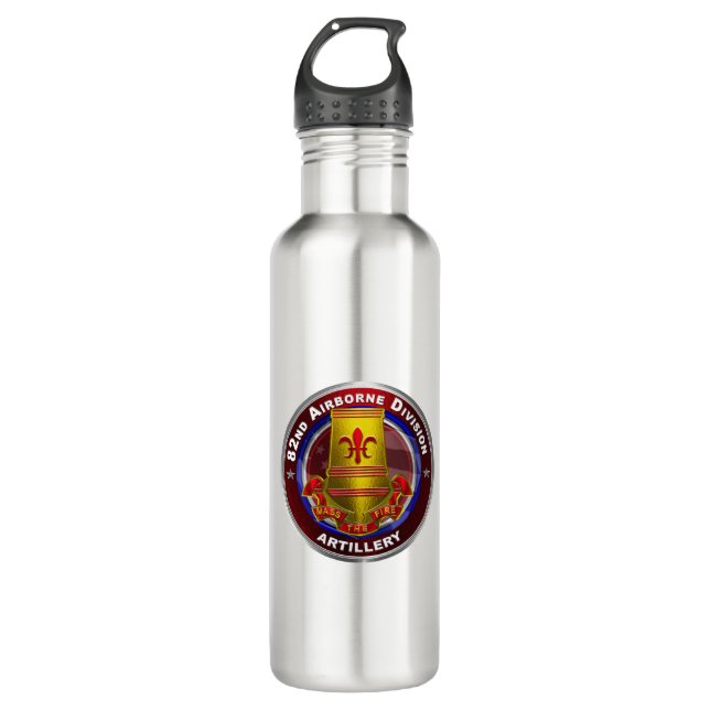 Artillerie-Brigade der 82. Im Flugzeug Division Edelstahlflasche (Vorderseite)
