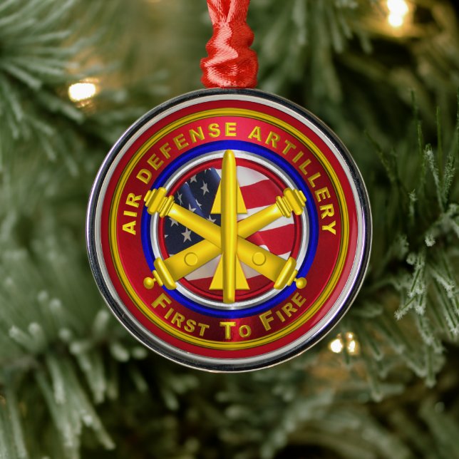 Artillerie für Luftverteidigung Ornament Aus Metall (Baum)