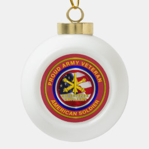 Artillerie für Luftverteidigung Weihnachten Keramik Kugel-Ornament