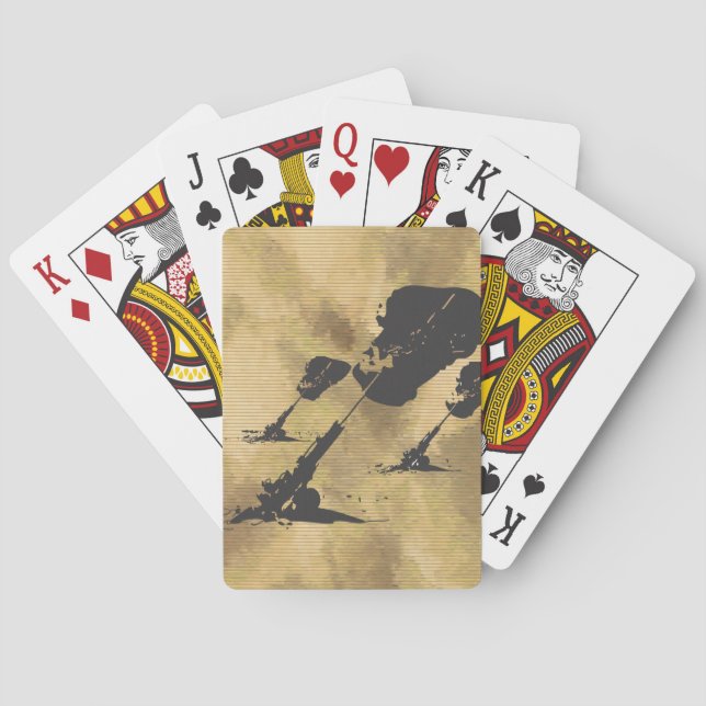 Artillerie in der Aktion Spielkarten (Rückseite)