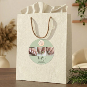 Artisan Aspen Sage Logo Foto Portfolio Danke Runder Aufkleber