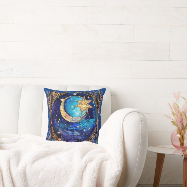 Artisan Celestial Moon Throw Kissen (Liege)