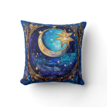Artisan Celestial Moon Throw Kissen