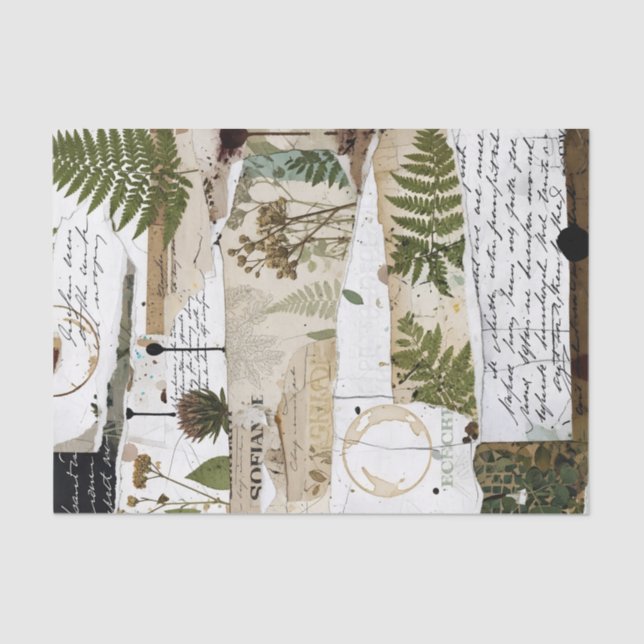 Artisan Collage Tissue:-Botanical Seidenpapier (Vorderseite)