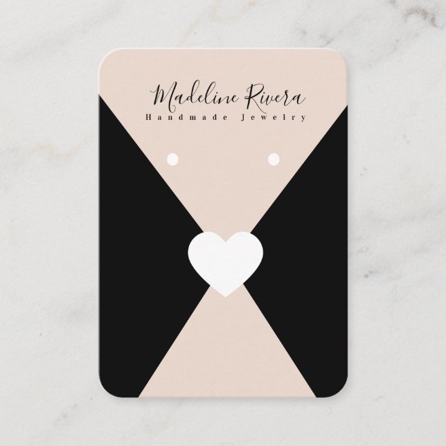 Artisan Earring Display Cards Telefonnummerkarte (Vorderseite)