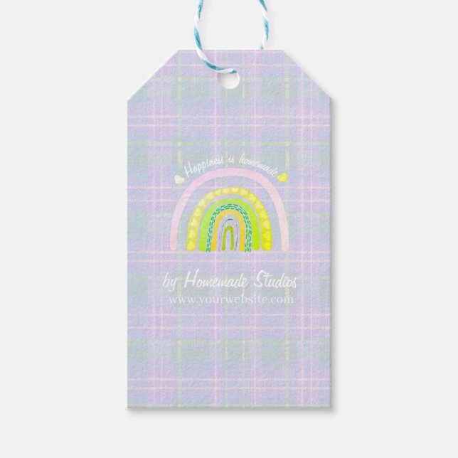 Artisan 'Happiness is Homemade'  Geschenkanhänger (Vorderseite)