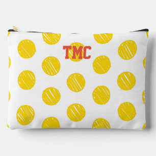 Artisan Polka Dots Pickleball INITIALS Sportspass Zubehörtasche