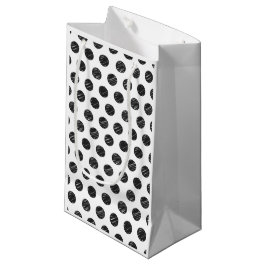 Artisan Polka Dots Schwarz-weiß Spaß Chic Handgeze Kleine Geschenktüte
