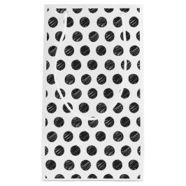 Artisan Polka Dots Schwarz-weiß Spaß Chic Handgeze Kleine Geschenktüte