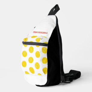 Artisan Polka Dots TEAM PICKLEBALL Sportspass Crossbody Bag